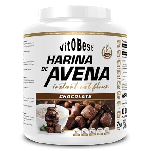 VITOBEST Harina de Avena Sabores Variados (Chocolate, 7 Kg) - Suplementos Alimentación y Suplementos Deportivos