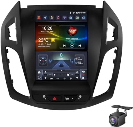 Android 15 Car Radio for Ford Tourneo connect/Transit connect 2013-2018 | Stereo Wireless Carplay Android Auto 9.7" Touchscreen Bluetooth HiFi/RDS/FM Radio WiFi Navi/AHD Rear View Camera/CANBUS