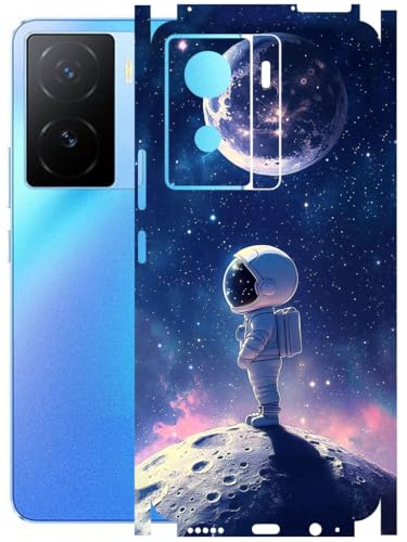 Image of AtOdds - Full Body Back Screen Guard Protector Film - Lamination Wrap Skin Sticker Compatible with IQOO Z7 (5G) | Scratchproof Matte Finish (Moon)