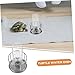 Yardwe Mini Stainless Steel Turtle Water Feeder Durable Reptile Water Bowl for Tortoise Habitat Accessories Multi Functional Dish for Feeding Hydration for Turtles and Reptiles