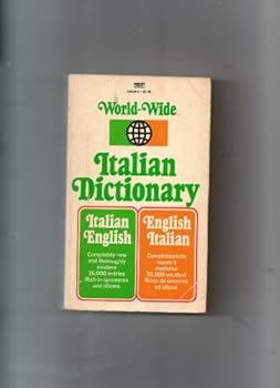 Mass Market Paperback World-Wide Italian Dictionary Book