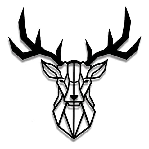 Somsiwey Metal Deer Head Wall Decor Cover