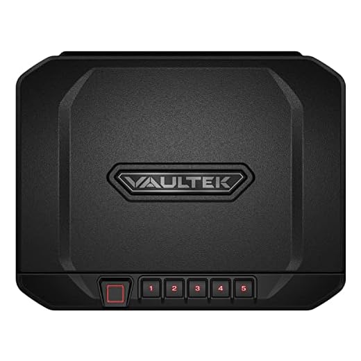 VAULTEK VS20i Biometric Handgun Bluetooth Smart Safe Pistol Safe with Auto-Open Lid and Rechargeable Battery (Covert Black)