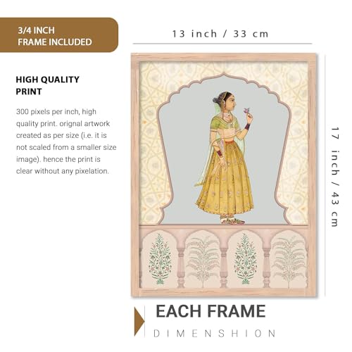Image of kotart Premium Digital Paintings with Frame for Home Decoration - Pichwai Wall Art Painting for Living Room Bedroom Office Room Decor - Painting for Wall Decoration - (13X17 INCH, D)