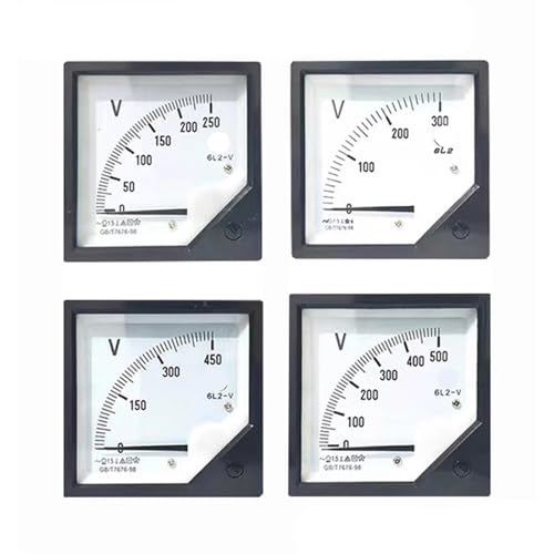 Voltmètre 80x80 MM aiguille haute lisibilité 6L2 compteur courant alternatif AC 1500V