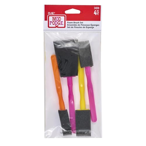 Mod podge Scrapbooking Foam Brush Set, 24959 (4-Piece).