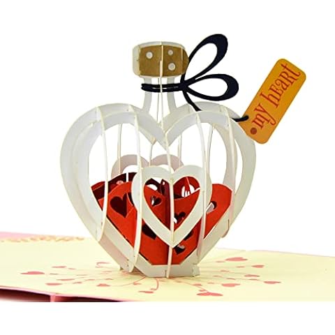 CUTPOPUP 3D Heart Pop Up Card Cover