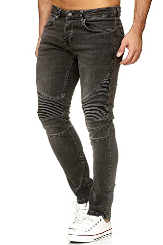 Jeans Biker en Denim pour vos Sorties Urbaines au Style Destroy Tazzio
