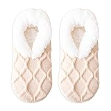 Calze Antiscivolo a Pantofola Invernali Donna Uomo, Calzini a Pantofola con Antiscivolo, Termiche in Pile Calde