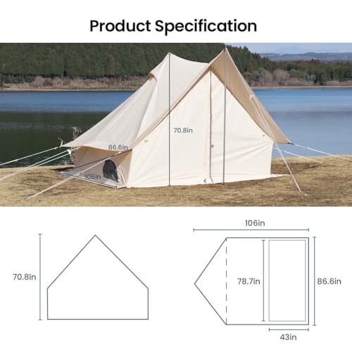 Carpa S'more Canvas para Camping Familiar 2 Personas miniatura 6