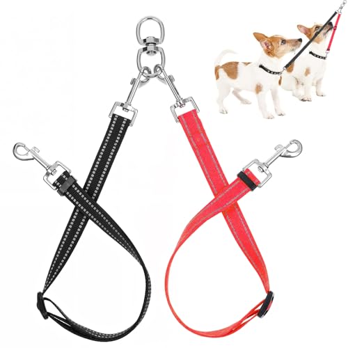 AHQiZFX 2 Stück Doppelte Hundeleine,Verwicklungsfreier Doppel-Hundeleinen-Koppler,Hundeleine für Zwei Hunde,Verstellbare Hundeleinen für Zwei Hunde,Hundelein zum Kleine Hund Welpen Lauftrainin AHQiZFX 2 Stück Doppelte Hundeleine,Verwicklungsfreier Doppel-Hundeleinen-Koppler,Hundeleine für Zwei Hunde,Verstellbare Hundeleinen für Zwei Hunde,Hundelein zum Kleine Hund Welpen Lauftrainin