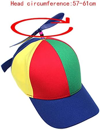 LABANCA Spinning Helicopter Hat for Adults & Kids Novelty Detachable Propeller Hat for 4th of July Parties Costumes Fun Gifts - Image 3