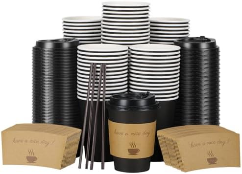 BYSNOW 100pack 12oz Disposable...