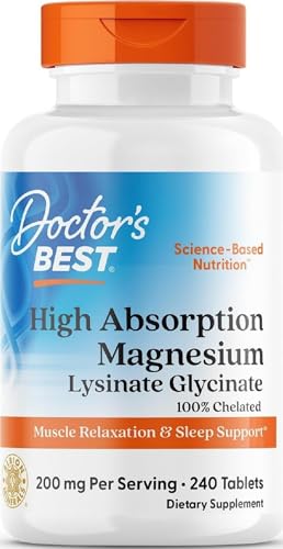 Doctor's Best High Absorption Magnesium Glycinate Lysinate...