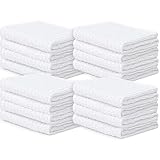 Looperry White Terry Cloth Rags (16 Pack) 16