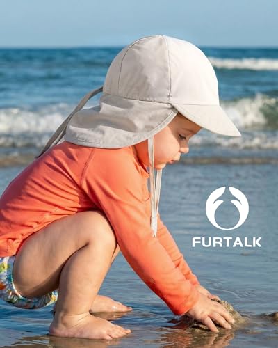 Image of FURTALK Baby Sun Hat Girls and Boys Summer Beach Swim Hat Essentials UPF 50+