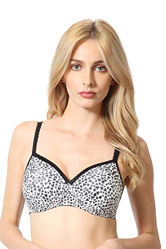 Image of Van Heusen Women's Cotton Padded Wireless Bra - Full Coverage, Anti Bacterial, Breathable Perforated Cups