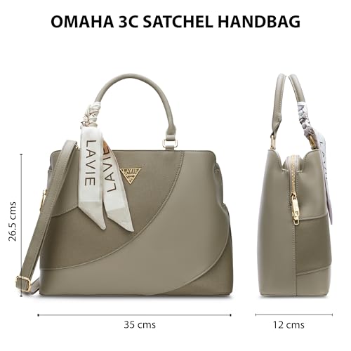 Image of Lavie Signature Women's Omaha 3C Satchel Handbag | Satchel Bag for Work | Ladies Purse | Stylish Shoulder Bag | Gift For Women
