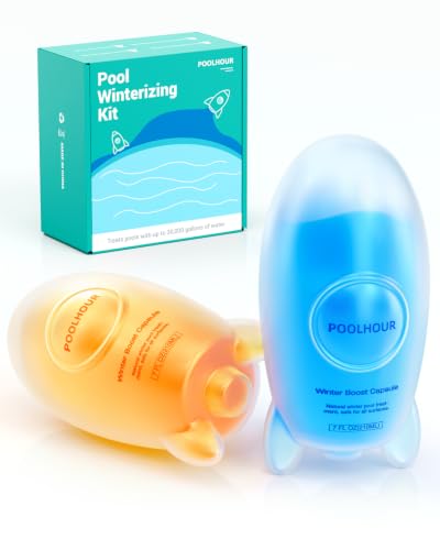 POOLHOUR Kit de cierre de invierno 3 en 1, kit de preparación para el invierno para piscinas sobre el suelo y enterradas, fácil de usar