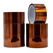 WOD Kapton Tape High Temperature Polymide Heat Resistant 1.5 inch x 36 yd. 24 Pack for 3D Printers Platform, PCB Circuit Board, BGA Heating, and Electric & Soldering Task PKT26
