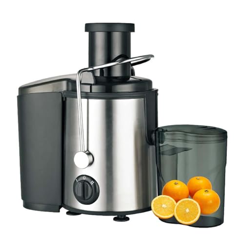 Exprimidor de caña de azúcar, exprimidor de naranjas eléctrico, exprimidor centrífugo de 800 W, tolva de alimentación de 65 mm de ancho para frutas y verduras enteras.