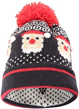 Mountain Warehouse Mens Xmas Elfie II Beanie - Warm Hat Cap, Breathable Headwarmer, Easy Care - Best for Winter Gifting, Travelling & Holidays