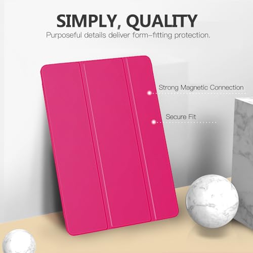 Image of Moko Smart Case for iPad 9th / 8th / 7th Gen Case 10.2 Inch, Bright Pink