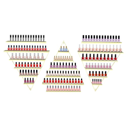 Étagère murale en métal à 5 niveaux pour vernis à ongles, parfum et huiles essentielles, capacité de charge stable de 50 kg, organisateur de vernis à ongles, rangement de vernis à ongles, rangement de