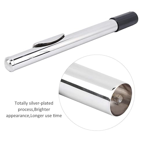 Flute Head Joint Mouthpiece 23cm Silver Flute Headjoint Flute Head Replacement Head For Music Lovers And Performers - Thumbnail 6