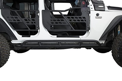 Hooke Road Wrangler Jk Rock Slider Nerf Bars Running Boards For 2007-2018 Jeep Wrangler Jk Unlimited 4 Door (Pair) #TOP2