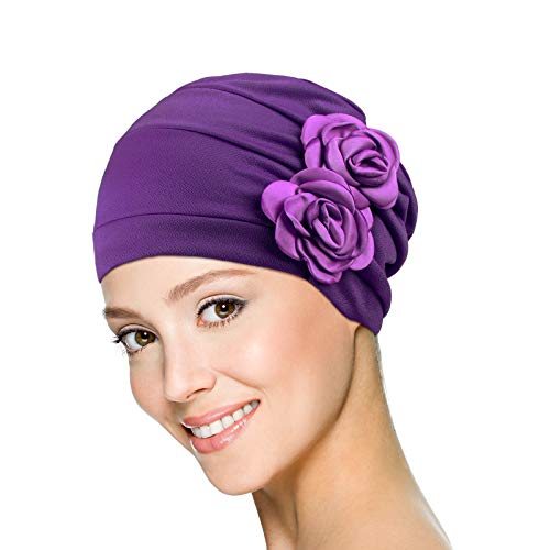 Image of SATINIOR 6 Pack Head Wraps Turbans for Women Flower