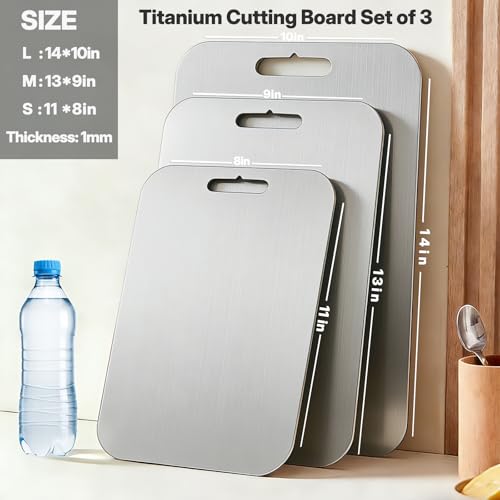 Set de 3 Tablas de Cortar de Titanio Rectangular miniatura 4