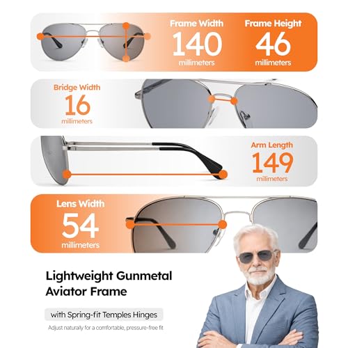 Image of NoIR Blue Blocker Low Vision Sunglasses, Lightweight Glasses with Full UV Protection for Macular Degeneration, Corneal Pathology, Retinitis Pigmentosa and Diabetic Retinopathy, 01 57