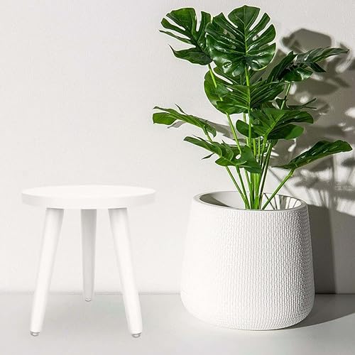 VASIL MART WOODEN Multifunctional Plant Stand - Modern Home Decor, Wood Planter Holder for Flower Pots, For Living Room Bedroom Balcony Indoor and Outdoor - Kids Stool-white-01