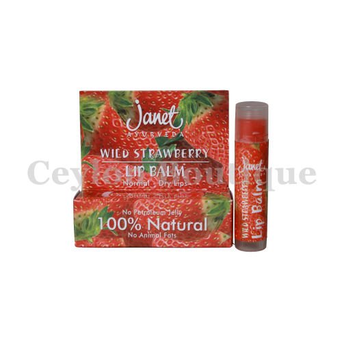 Buy 100 Natural Ayurveda All Skin Types Wild Strawberry Lip Balm August 2018 Online at