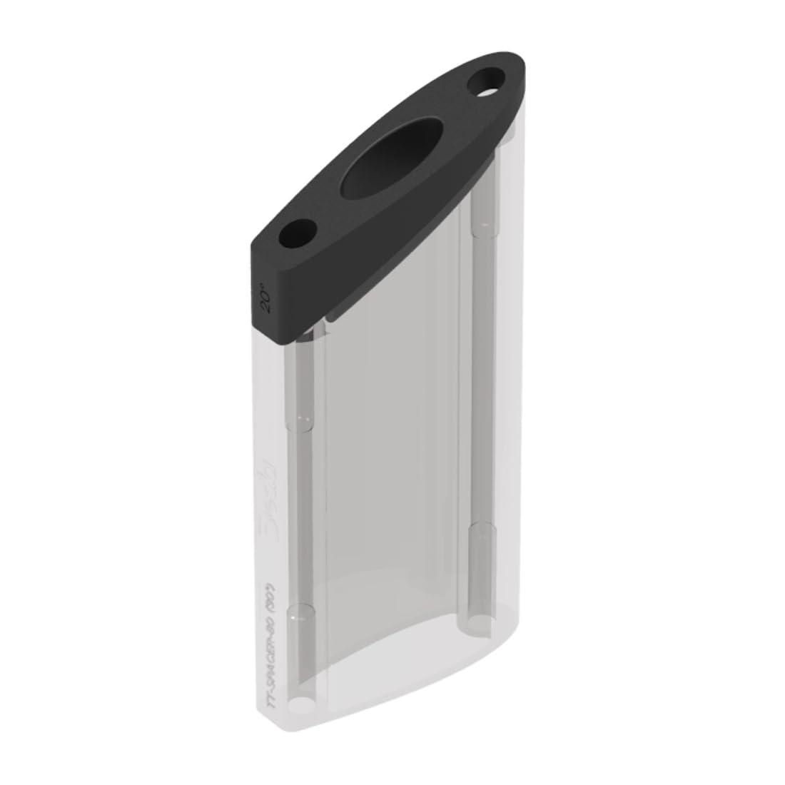 Deda Elementi Angled Spacer Kit Aero Handlebar Spacers, Black, 25° (9mm)