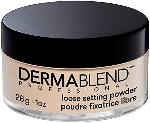 Dermablend Loose Setting Powder, Cool Beige Face Powder & Finishing Powder Makeup for Light, Medium and Tan Skin Tones, Mattifying Finish and Shine Control, 1oz
