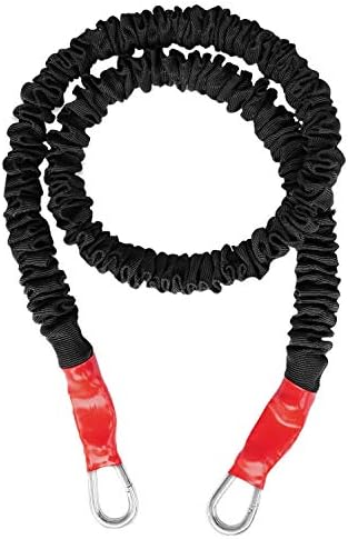 Stackable Resistance Bands with Quick Clips- Covered for Safety- Accurate Resistance Level- Made in America (Red -18 lbs) by FitCord (BS-1400)