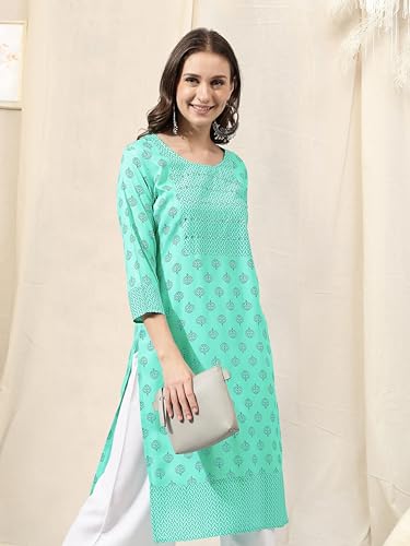 Image of MIRCHI FASHION Women's Straight Fit Rayon Printed Kurti