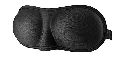 Image of Hiver 100% Mulberry Silk Eye Mask, Super Smooth Sleep Mask and Blind Fold Eye Shade (Black)