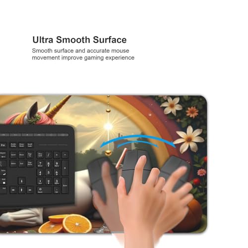 Sous-main de bureau grand format pour protéger sa table et stabiliser le clavier - 4