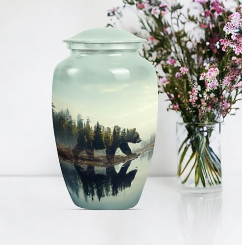 Image of Bear Urn - Urns for Human Ashes Adult Man - Cremation Urns for Adult Ashes Women - Ashes Urn - Cremation Urns for Burial - Urn for Human Ashes (10 inch Pack of 1)