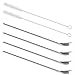 GFDesign Drinking Spoon Straws Stirrer 304 Food-Grade 18/8 Stainless Steel - Set of 4 with 2 Cleaning Brushes