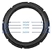 10 Inch Speaker Surround Repair Kit for JBL HiVi, Rubber Woofer Edge Replacement Parts with Hole, 2 Pieces