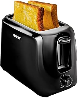 Geepas 2 Slice Bread Toaster with 6 Level Browning Control | Removable Crumb Tray, Cancel Function, Cord Storage & Cool Touch Plastic Housing | 700W | 2 Year Warranty