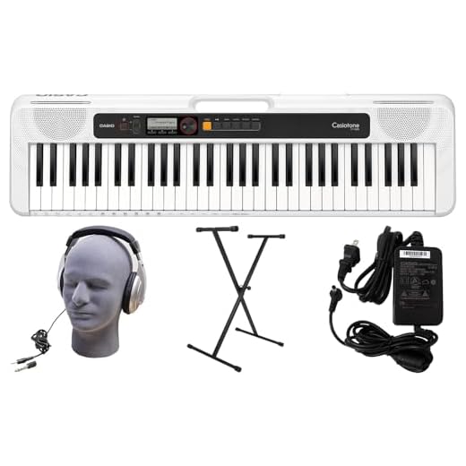 Casio CT-S200WE 61-Key Premium Keyboard Pack with Stand, Headphones & Power Supply, White (CAS CTS200WE PPK)