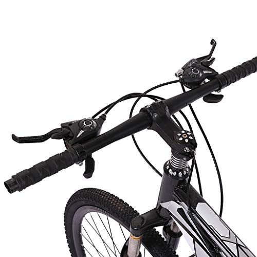 Full Suspension Mountain Bike, 21 Speeds 26 Inch High Carbon Steel Frame Outroad Mountain Bicycles With Disc-Brake For Men Women Dirt Bike Road Bicycles Sport Racing Bikes(Black) #TOP7
