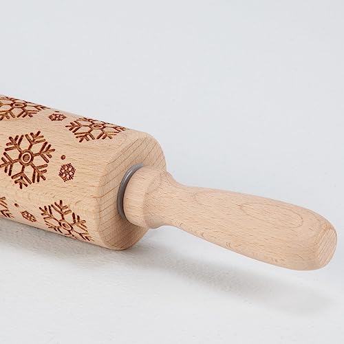 Primitives-by-Kathy-Snowflakes-Large-Rolling-Pin-116105 Primitives by Kathy Snowflakes Large Rolling Pin 116105
