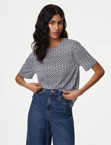 Image of Marks & Spencer Women's Polyester Relaxed Fit T-Shirt