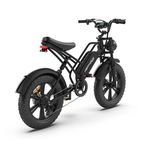 WnewTools [US Direct] Bicicleta elétrica HR-G50 48V 18Ah 750W 50.8 cm 110KM Quilometragem 120KG Carg